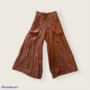 Ankle length wide palazzo pants